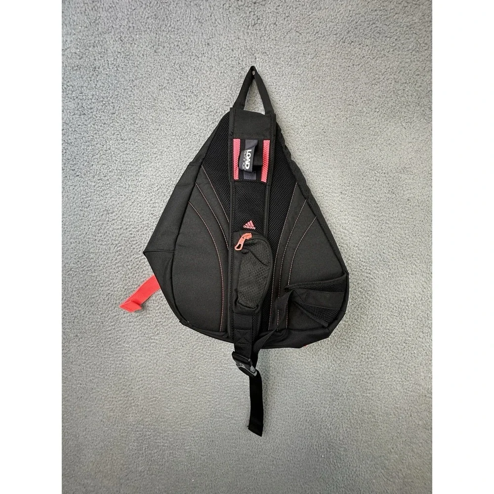 Adidas Rydell Sling Backpack LoadSpring Crossbody One Shoulder Bag Black Pink